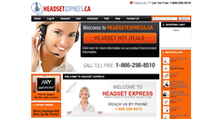 Desktop Screenshot of headsetexpress.ca