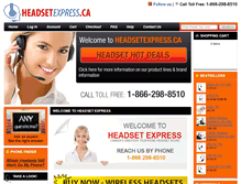 Tablet Screenshot of headsetexpress.ca